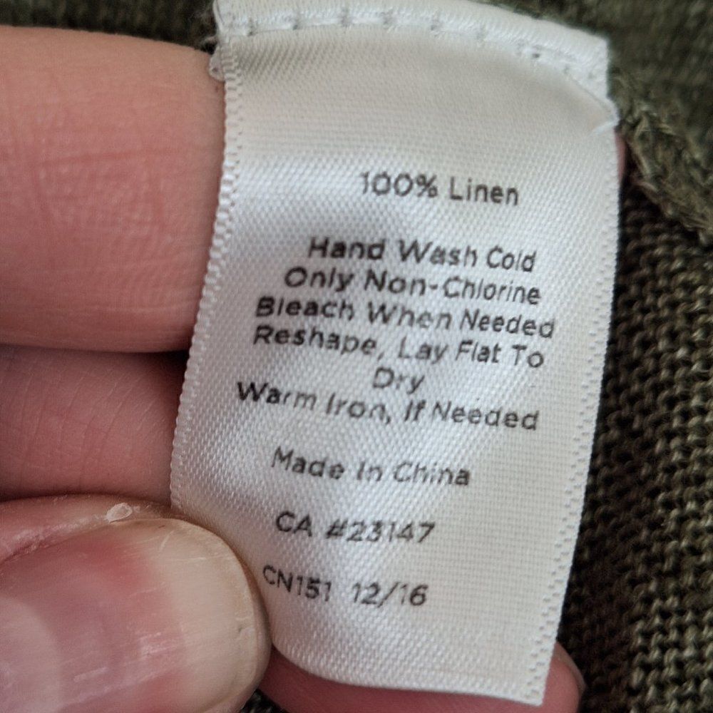 Talbots Linen Top Womens size P - Picture 3 of 6